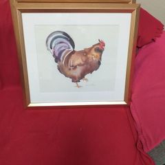 Annabel Fairfax framed print, rooster