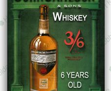 Jameson's Irish whiskey metal sign mancave wall sign