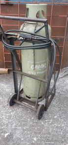 Propane gas torch, cylinder and diy trolly