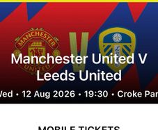 3 x Man united v Leeds