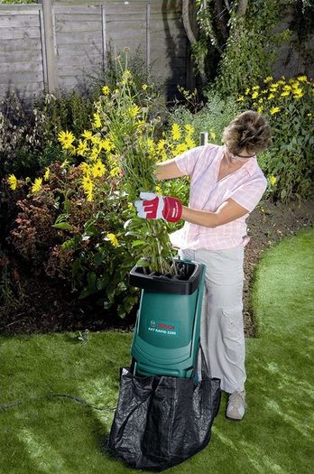 Garden Shredder AXT Rapid 2200 (2200 W, 230 Volt System, Cutting Capacity 40 mm, in Carton Packaging)