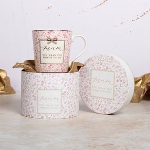 I Love Mum Mug Floral