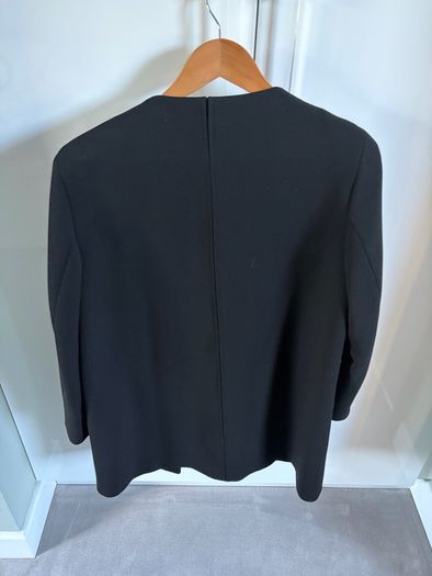 Zara black zip coat