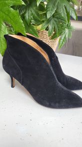 Shoe The Bear (Denmark) Black suede leather ankle boots Sz 41 (Fit 7.5 - 8 UK) - Rrp 179 (New)