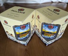Paulaner Munchen Oktoberfest Glass Tankards in Box