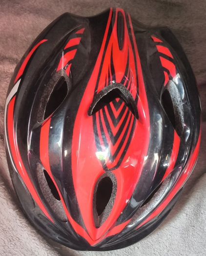 a selection of cycling helmets
