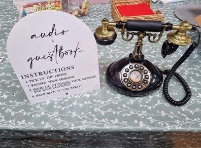 Wedding Telephone guestbook