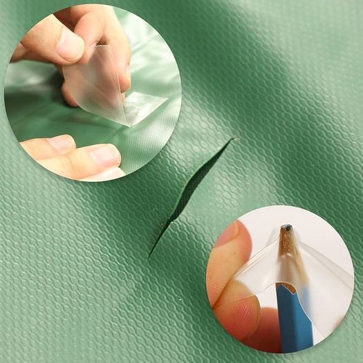 Tent Repair Kit, Air Bed Repair Patches - Clear Waterproof Puncture Repair Tape for Awnings, Inflatable Swimming Pools, Gazebo (7 x 7 cm)