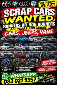 scrap cars wanted