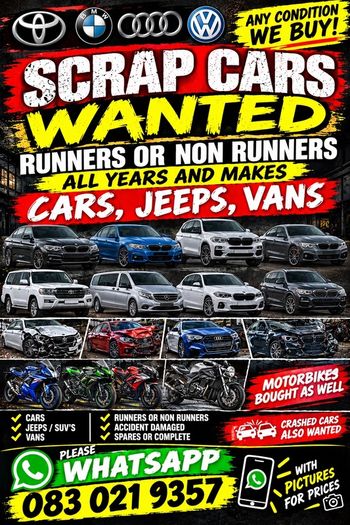 scrap cars wanted