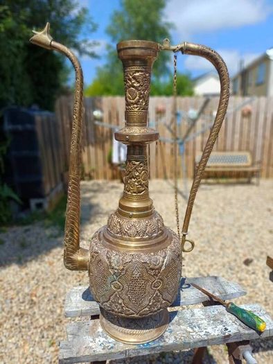 Large Antique Brass Ewer