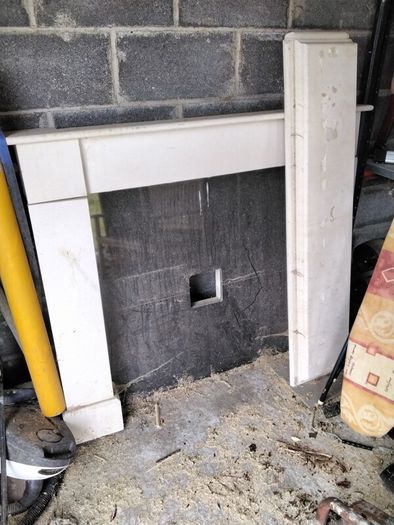 marble fireplace