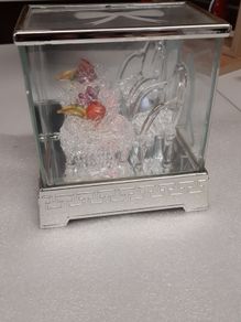 Glass crystal ornament