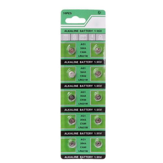 New Pack of 10x AG1 Alkaine Cell Button Coin Battery Batteries 364A LR621W #815