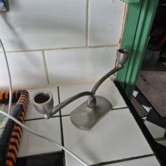 Just Anderson Danish  1930s Vintage art deco pewter candlebra