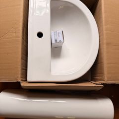 Bathroom Basin + Pedestal (Brand New)