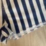 Navy and White Stripe Nautical Shorts UK 14 Image 3