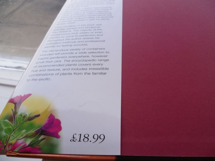 Container Gardening by Paul Williams. Hardcover