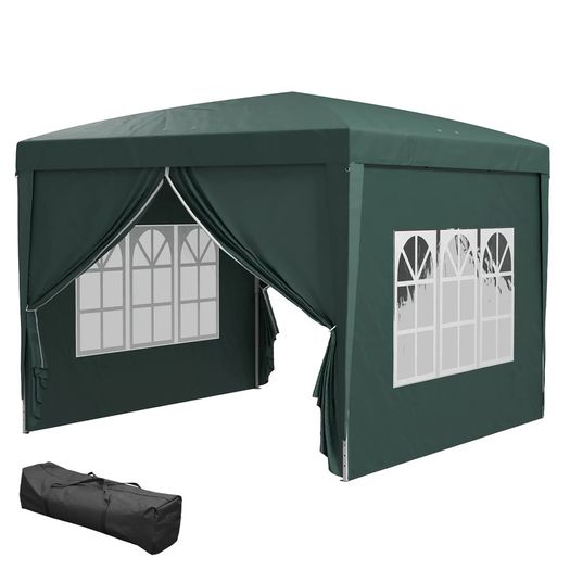 3x3m pop up gazebo with 4 side walls