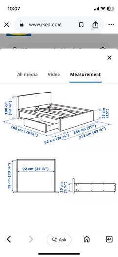MALM Ikea bedframe
