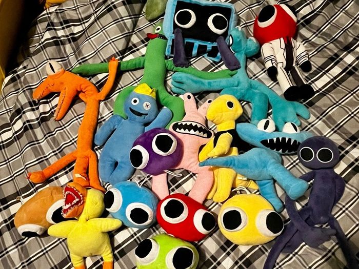 Rainbow friends plush teddy
