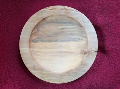 Hand Turned Wooden Plate