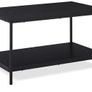 Coffee Table, Rectangular, with Bottom Shelf, Living Room, Center Table, Modern Style, Black, 50.5 x 80 x 42 cm Image 2