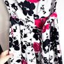 Belle Poque Floral Fit & Flare Dress UK 14/16 Full Skirt Vintage Style Image 8