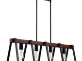 4-Light Kitchen Island Pendant Lights 60W Adjustable Dining Room Light E27