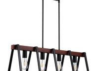 main image for ad 4-Light Kitchen Island Pendant Lights 60W Adjustable Dining Room Light E27