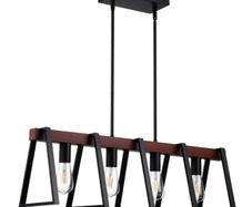 4-Light Kitchen Island Pendant Lights 60W Adjustable Dining Room Light E27