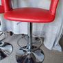 Red/ Chrome Stools Image 2