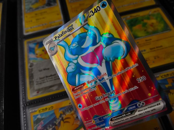 Palafin EX ! Ultra Rare ! Full Art ! from Twilight Masquerade Set ! 2024 ! Pokemon Card !