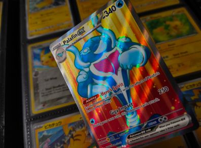 Palafin EX ! Ultra Rare ! Full Art ! from Twilight Masquerade Set ! 2024 ! Pokemon Card !