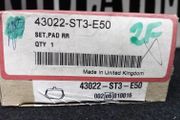 Honda Rear Brake Pad Set 43022-ST3-E50 Civic CRX Rover MG Acura Parts