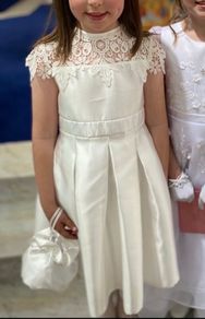 Darcy Bow Communion Dress and Bag
