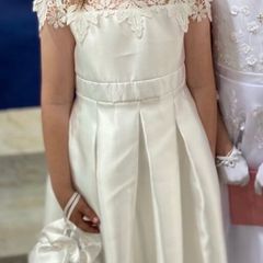 Darcy Bow Communion Dress and Bag