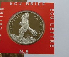 Bird of Prey ECU proof coin & stamps cover 1995