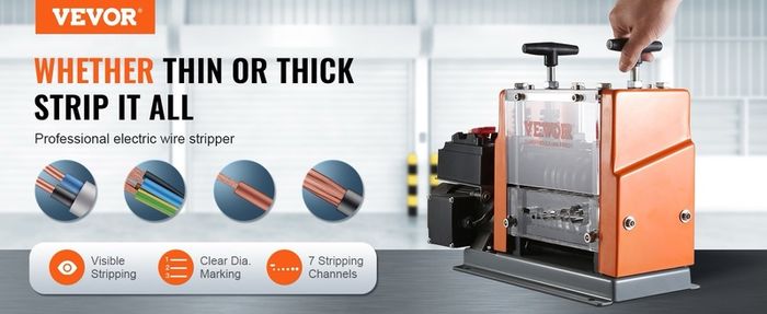 Electric Wire Stripping Machine 60W 1.5-25mm