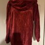 Esmara red wine velvet zipped hoodie with sequins size UK18 EU46 Postage included Image 6