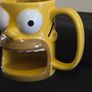 Universal Studios Homer Simpson Donut Holder Mug Image 4