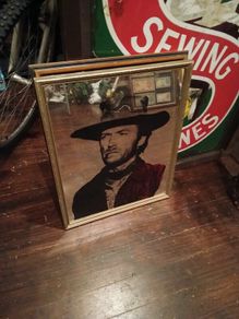 Large Vintage Clint Eastwood mirror