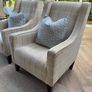 Pair of Bespoke Colefax & Fowler Wingback Armchairs Image 3