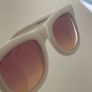 Retrosuperfuture Gradient Pink Lenses Sunglasses Model Ciccio Avorio Image 10