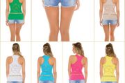 tanktop with studs and. rhinest. size uni