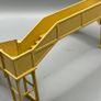 Hornby Dublo 5010 OO/HO Gauge Railway Footbridge Yellow Color Metal Bridge Boxed Image 7