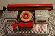 Vintage Kiddie's tinplate Typewriter toy manufactured by Typet, Japan 1960s