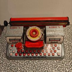 Vintage Kiddie's tinplate Typewriter toy manufactured by Typet, Japan 1960s