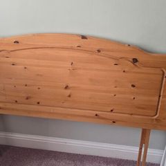 Pine Headboard Double