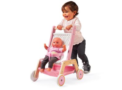 Wooden doll pram